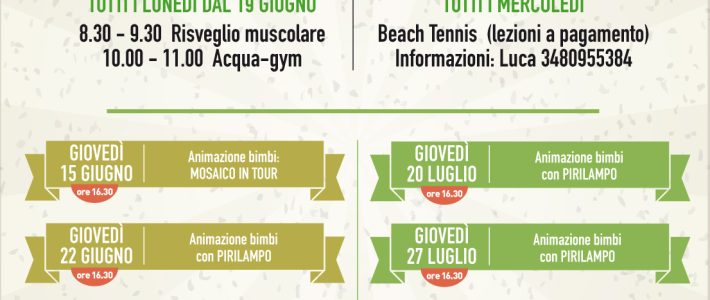 ATTIVITA’ AI BAGNI BOLOGNA 2023